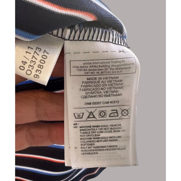 Adidas Men's Polo Golf Pull On Stripe Shirt Size XL - Picture 8 of 11